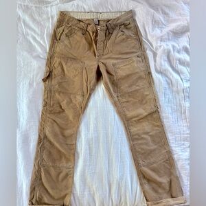 Double RL RRL Vintage Distressed Waxed Oilcloth Cargo Pant 32x34
